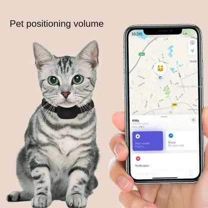 Mini Waterproof GPS Pet Tracker Collar – Real-Time Location & Movement Alert for Dogs & Cats