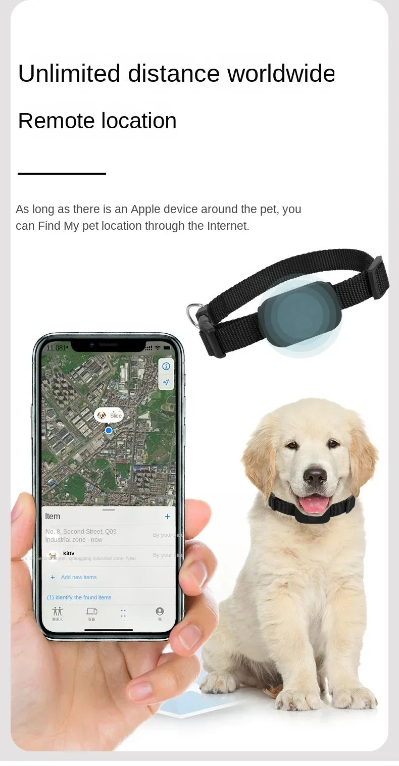 Mini Waterproof GPS Pet Tracker Collar – Real-Time Location & Movement Alert for Dogs & Cats